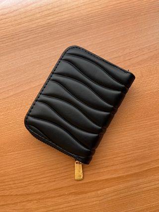 Cartera negra Shein con cremallera