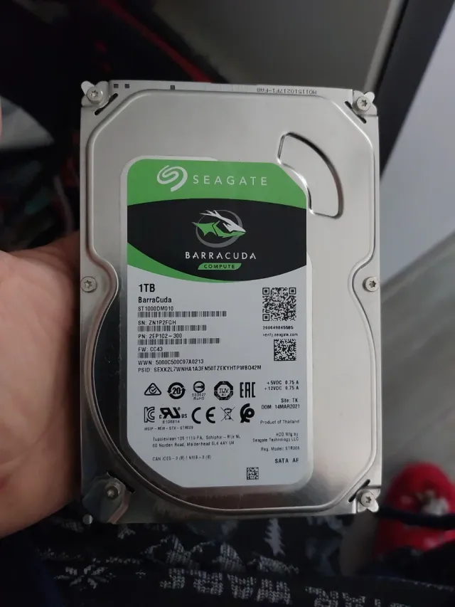 Disco Duro Seagate Barracuda 1TB
