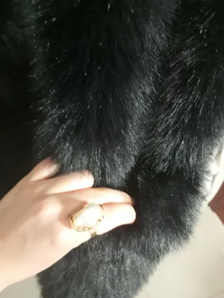 Chaleco Zara pelo sintético negro