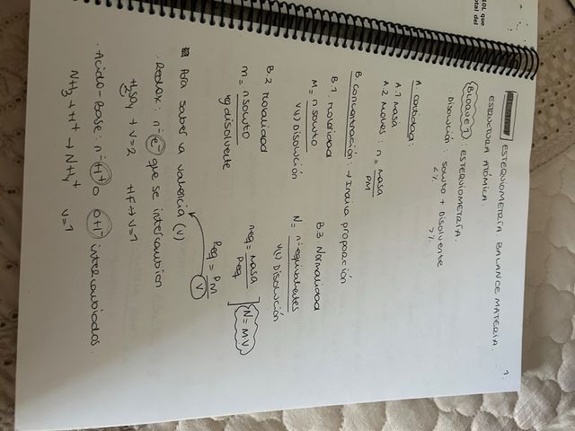 Química para ingeniería formularios teoría, examen