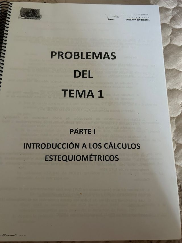 Química para ingeniería formularios teoría, examen