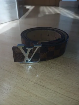 Cinturón Louis Vuitton Marrón y Dorado