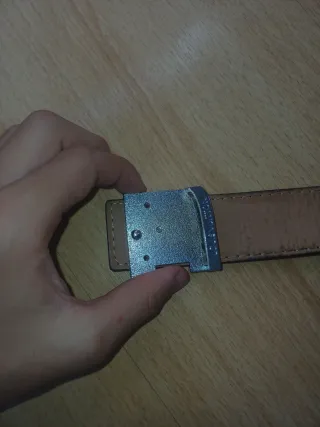 Cinturón Louis Vuitton Marrón y Dorado