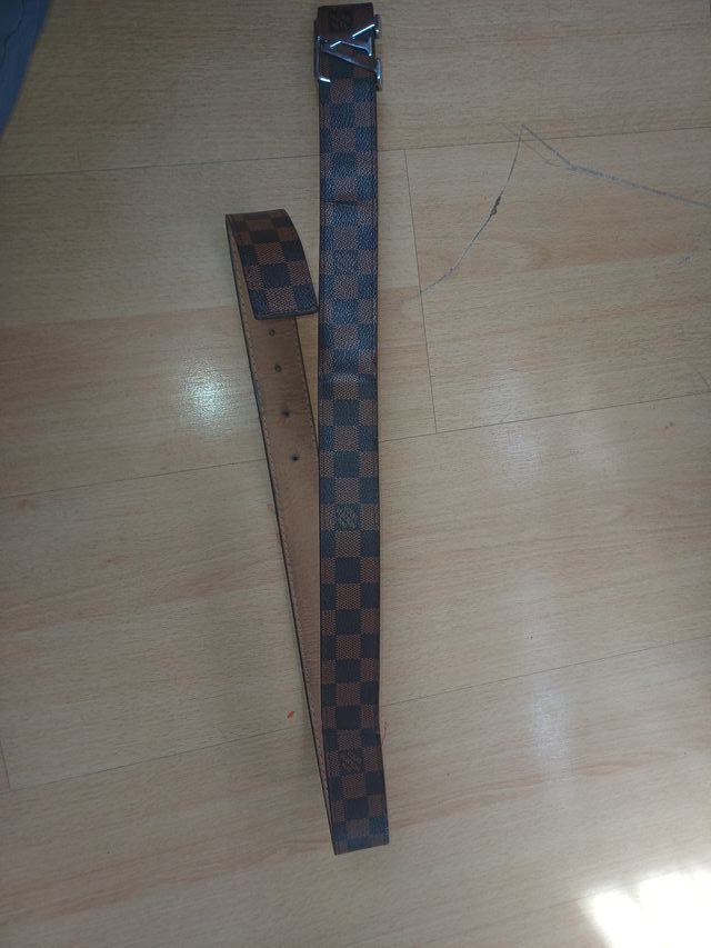 Cinturón Louis Vuitton Marrón y Dorado