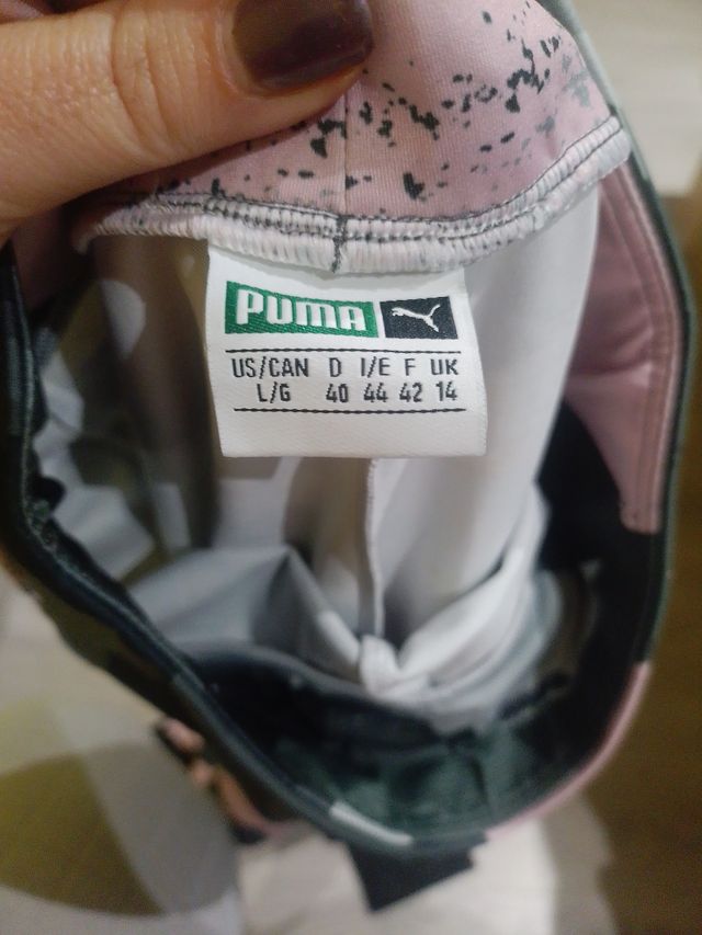 Mallas Puma Camuflaje Rosa y Verde
