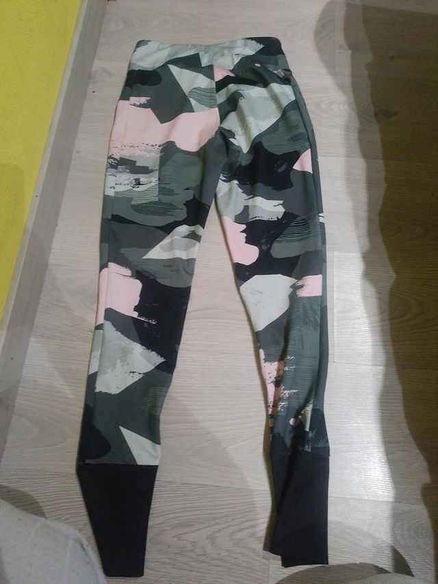 Mallas Puma Camuflaje Rosa y Verde