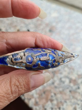 Anello Arabo Blu e Argento