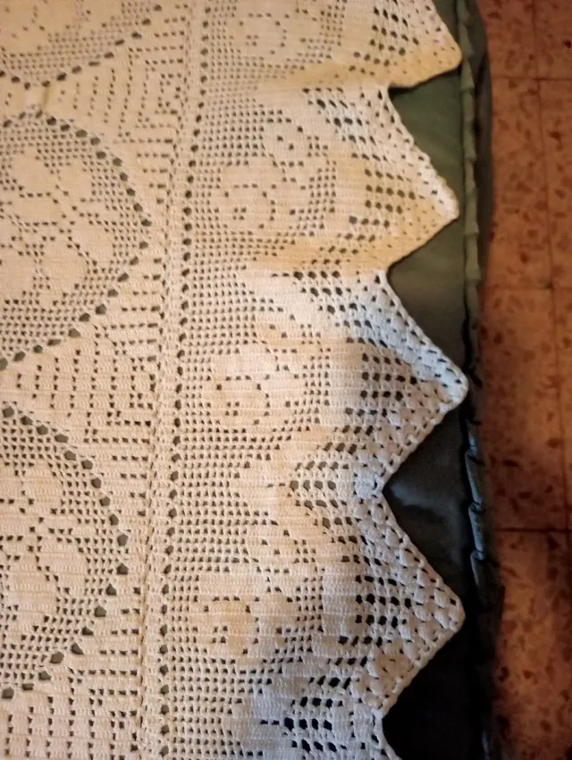 Colcha ganchillo blanca 80