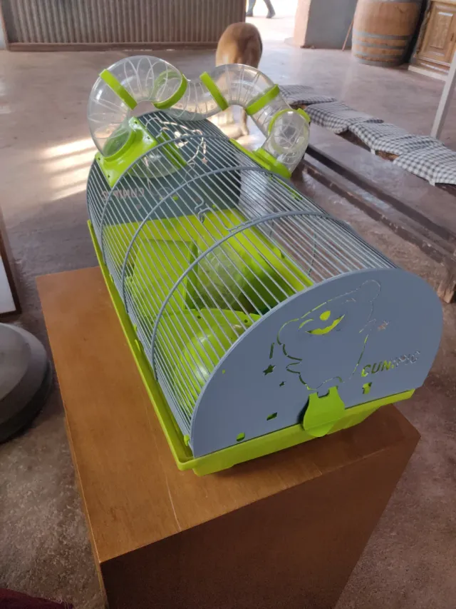 Jaula para hámster con túneles