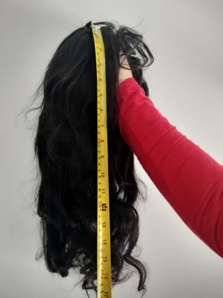 Peluca pelo natural moreno