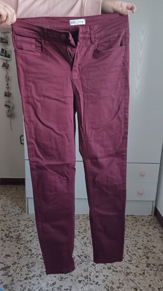 Pantalón Springfield Burdeos Mujer Talla S/36