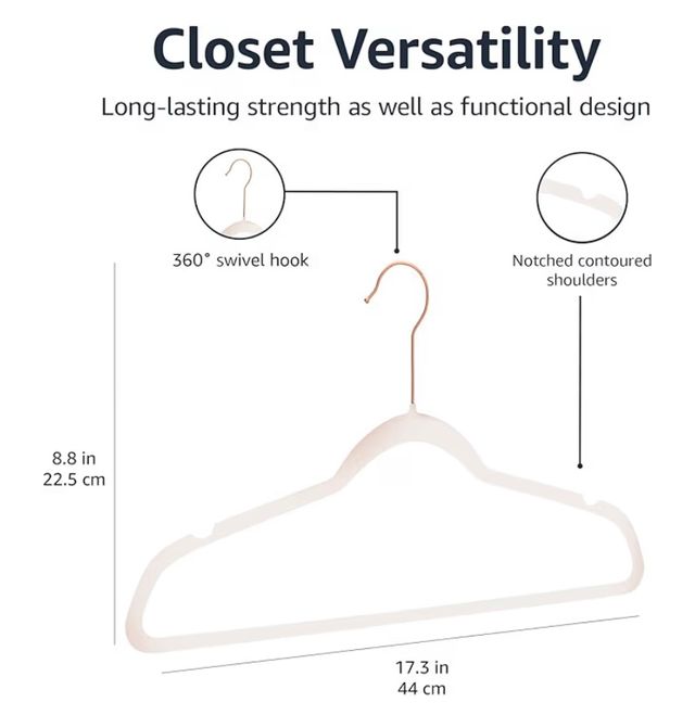 Lote 50 perchas terciopelo rosa pálido nuevas!