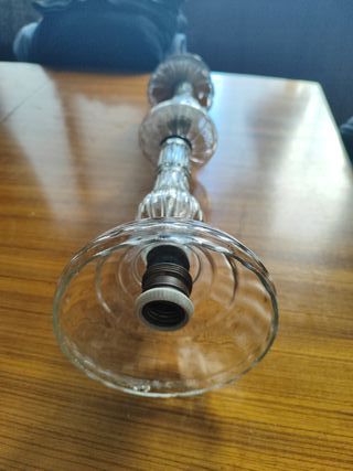 Lámpara de techo de cristal antigua