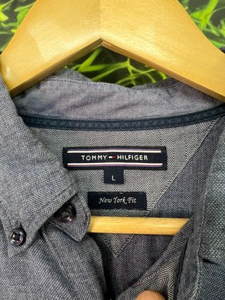 Camicia Tommy Hilfiger L Blu/Grigio