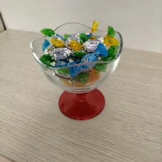 Bicchiere Ambrofoli Rosso Trasparente