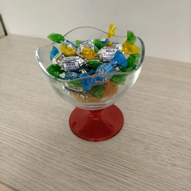 Bicchiere Ambrofoli Rosso Trasparente