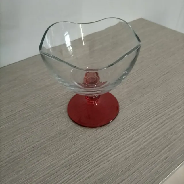 Bicchiere Ambrofoli Rosso Trasparente