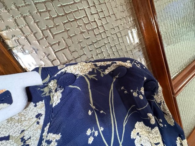 Blusa Massimo Dutti Estampada Azul