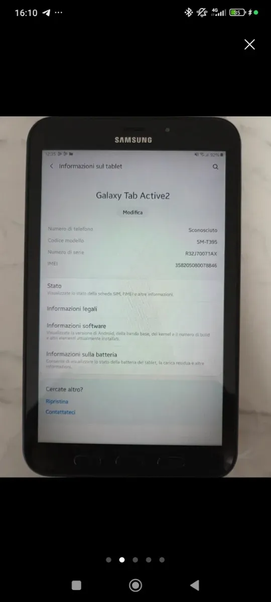 Samsung Galaxy Tab Active 2 Negro
