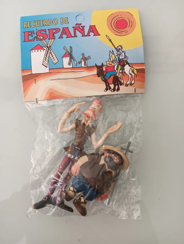 Muñecos Quijote y Sancho PVC Goma