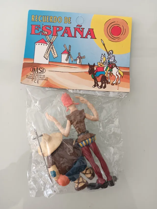 Muñecos Quijote y Sancho PVC Goma