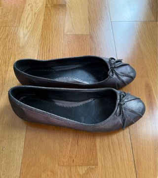 Bailarinas de Massimo Dutti grises N40