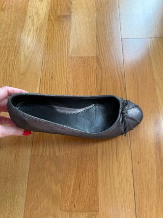 Bailarinas de Massimo Dutti grises N40