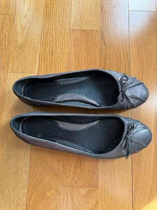 Bailarinas de Massimo Dutti grises N40