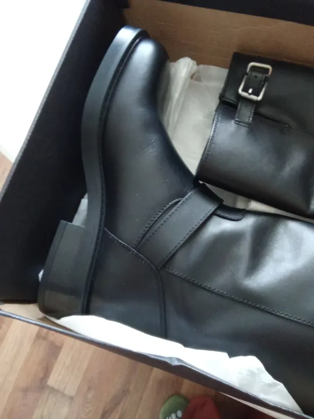 Botas Massimo Dutti Negras piel