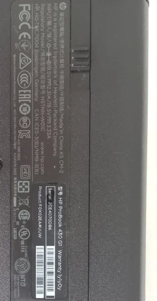 Portátil HP Negro/Gris