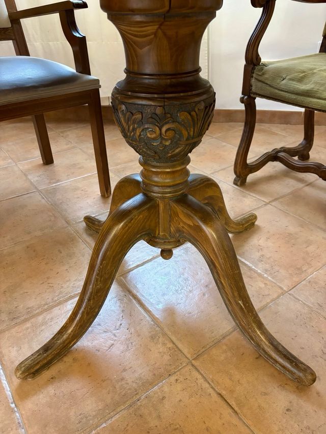 Mesa Redonda Vintage Madera