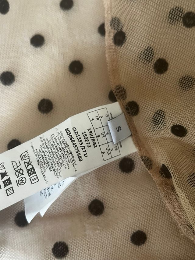 Camicetta Intimissimi Pois Trasparente Tg S