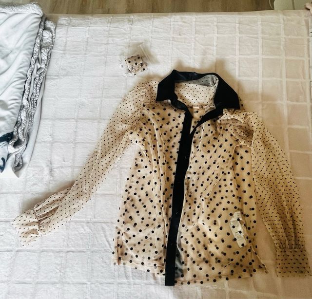 Camicetta Intimissimi Pois Trasparente Tg S