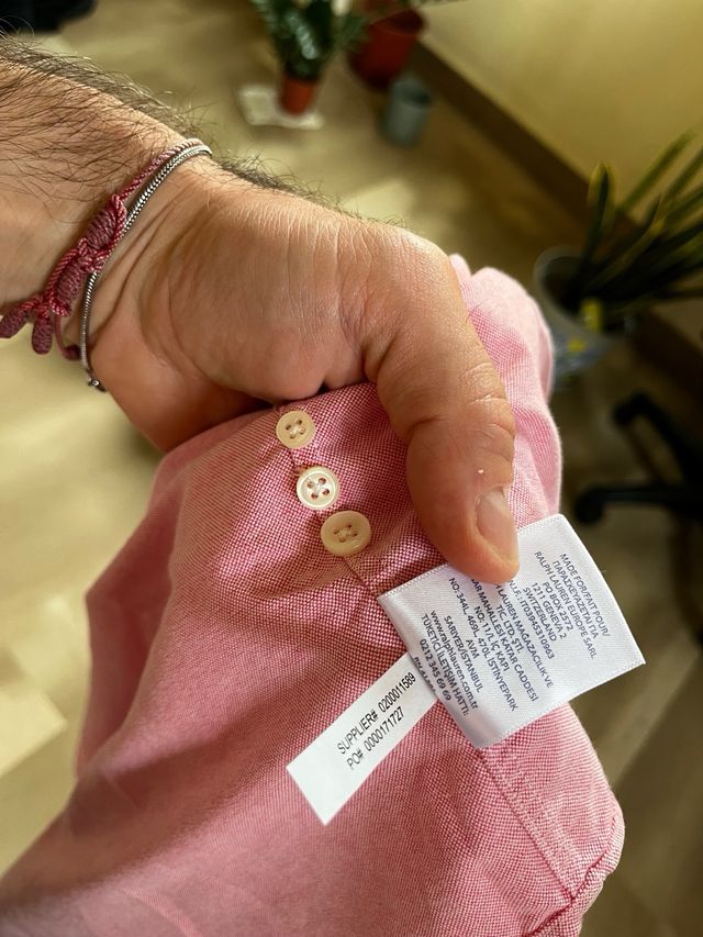 Camicia Ralph Lauren rosa uomo