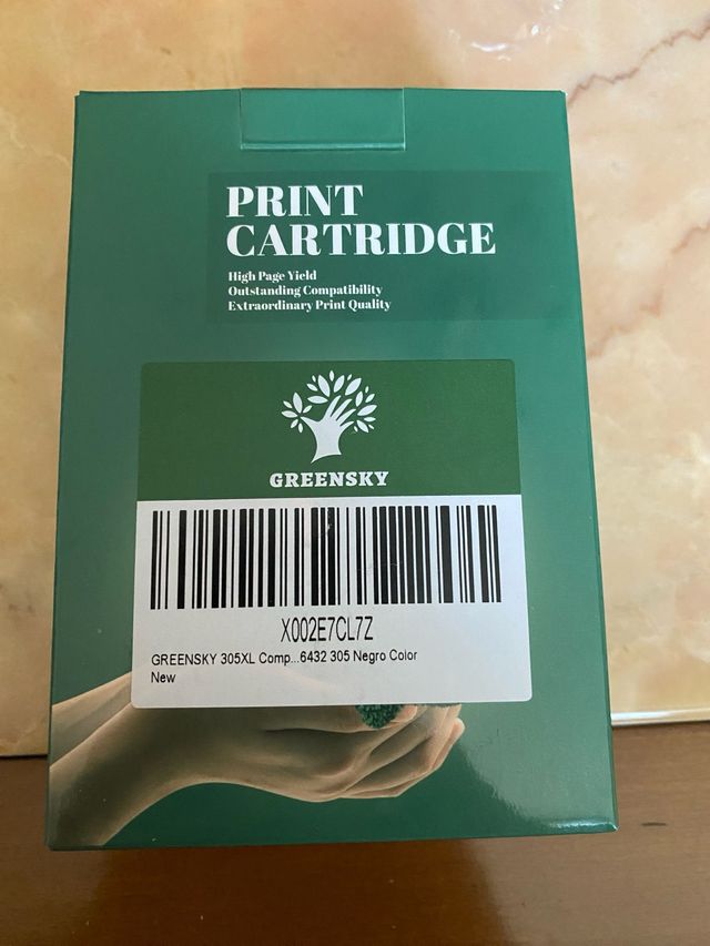 2 ud. Cartucho Impresora GREENSKY 305XL Negro RGB