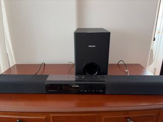 Barra Sonido y Subwoofer Philips Negro