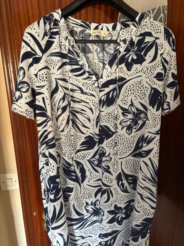 Vestido F&F Talla 38 Estampado Floral