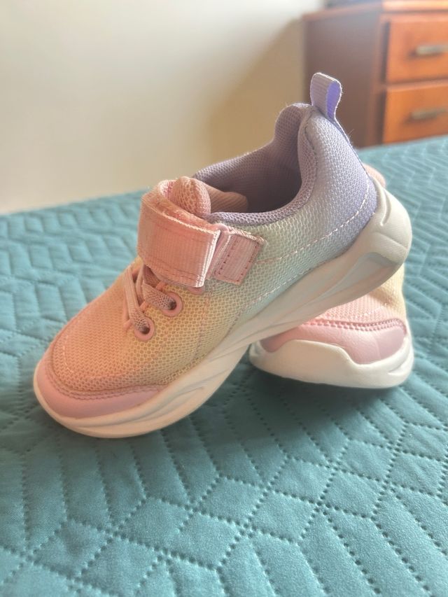 Botines niña Primark degradado rosa y lila