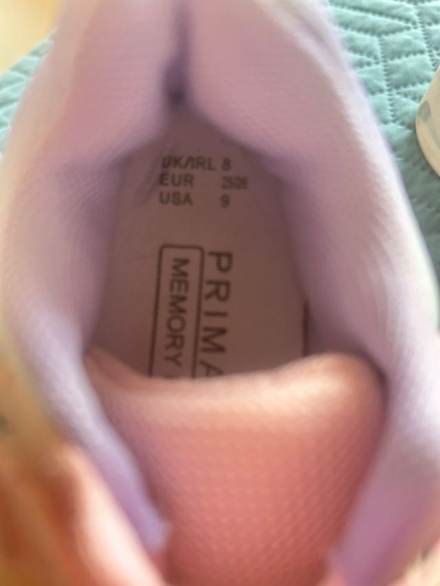 Botines niña Primark degradado rosa y lila