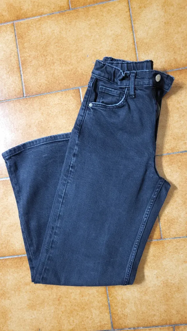 Jeans neri vita elasticizzata