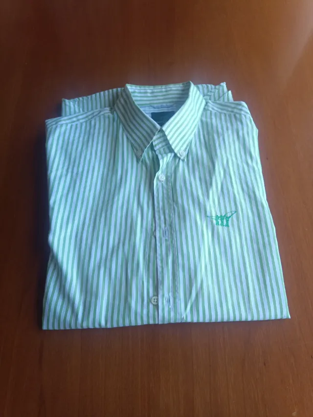 Camisa Rayas Hombre Manga Larga