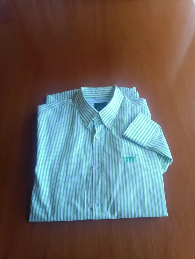 Camisa Rayas Hombre Manga Larga