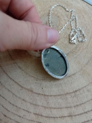 Collana in pirite dorata e argento 925