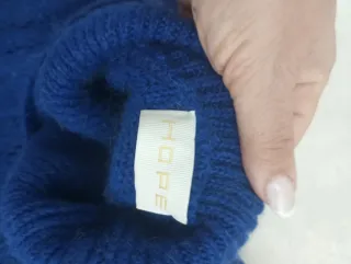 Maglioncino hope blu con trecce