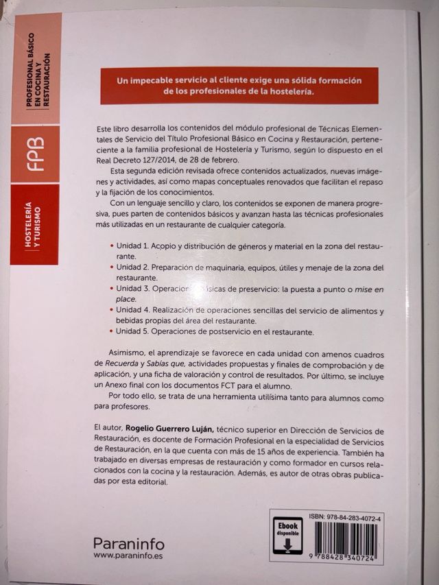 técnicas elementales de servicio