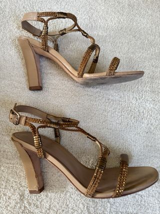 Sandalias Lola Cruz Joya Doradas