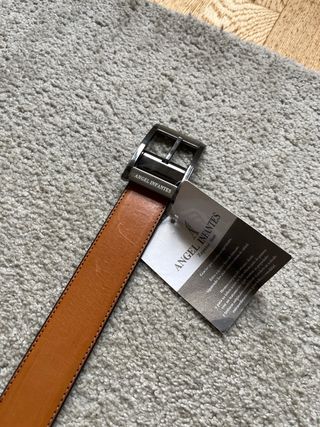 Cinturón Angel Infantes Marrón Hebilla Metálica