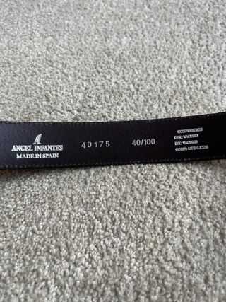 Cinturón Angel Infantes Marrón Hebilla Metálica