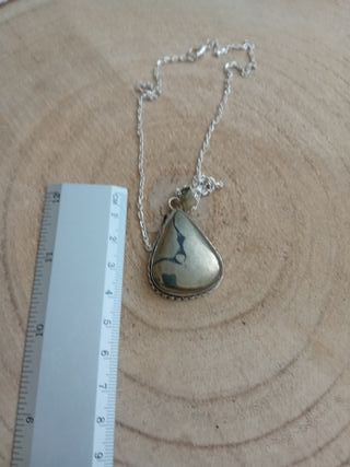 Collana Argento 925 con Pirite dorata Naturale