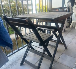 Conjunto mesa y sillas terraza